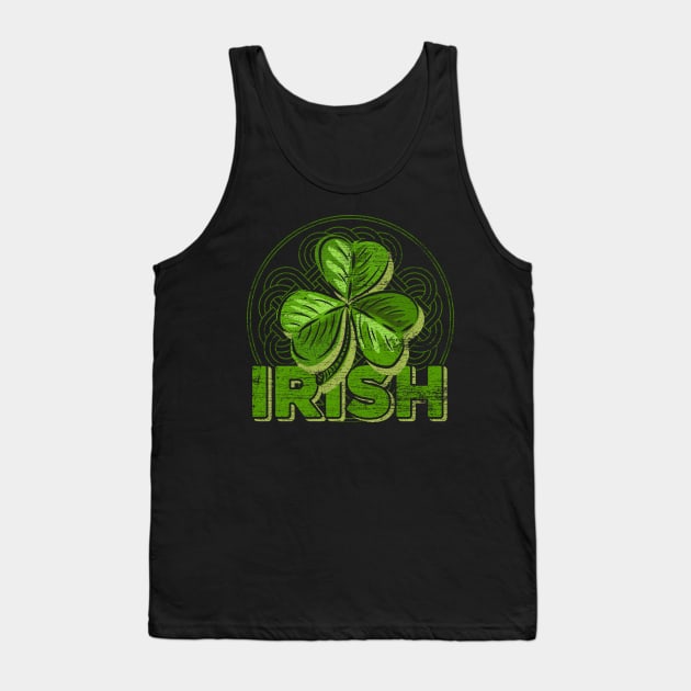 Ireland Shamrock Retro Irish Tank Top by ShirtsShirtsndmoreShirts